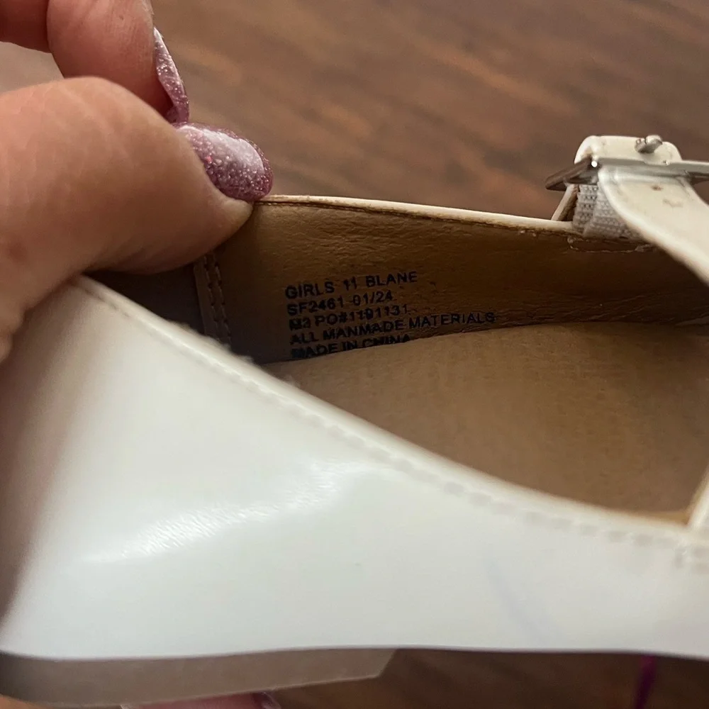 NWOT White and Silver Mary Jane Shoes by DV Dolce Vita-Size 11